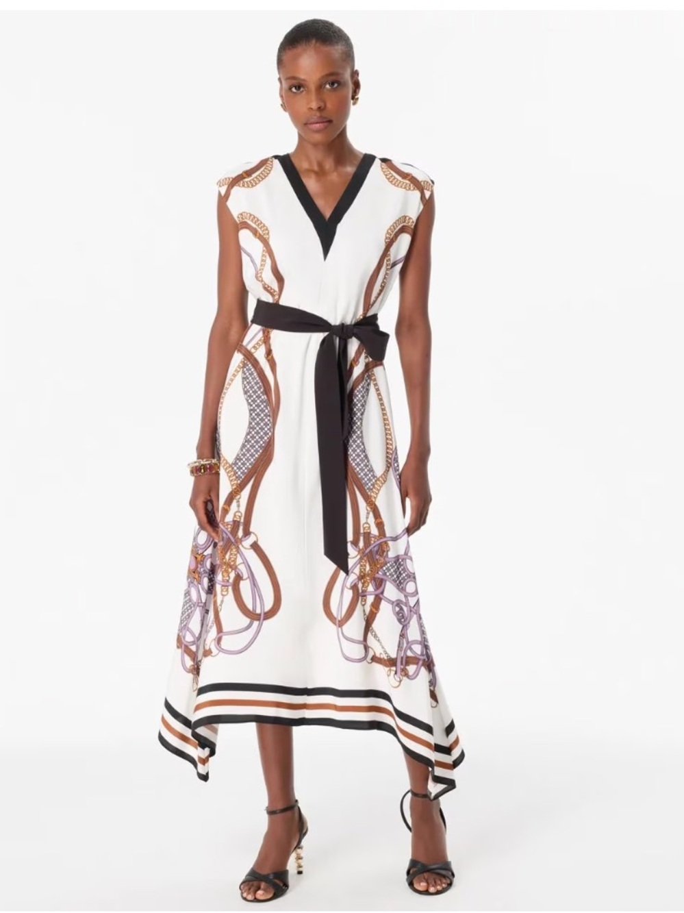 New on Sale NOW! White House Black Market Printed Maxi Dress scarf flowy